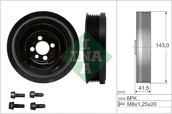 Belt Pulley Set, crankshaft